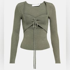 Jonathan Simkhai Alexia Ribbed knit Top NWT