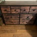 NEW 8 Drawers Fabric Dresser w/ Wooden Top Sturdy Steel Frame Rustic Brown