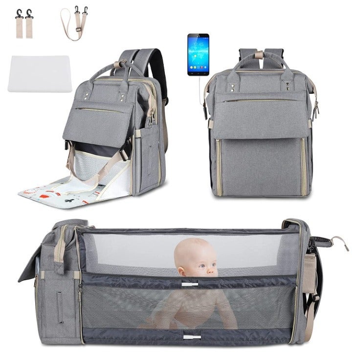 Diaper Bag Backpack Multifunctional Sunshade Cloth Travel Large Capacity