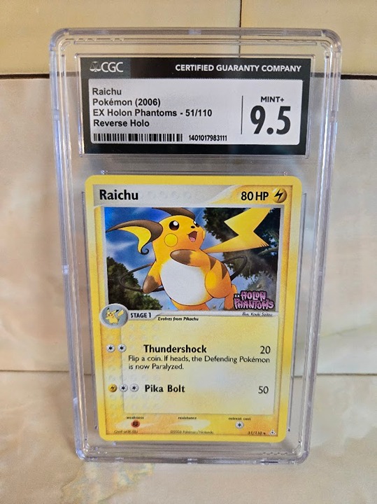 2006 Raichu Pokemon EX Holon Phantoms 51/110 Reverse Holo CGC 9.5