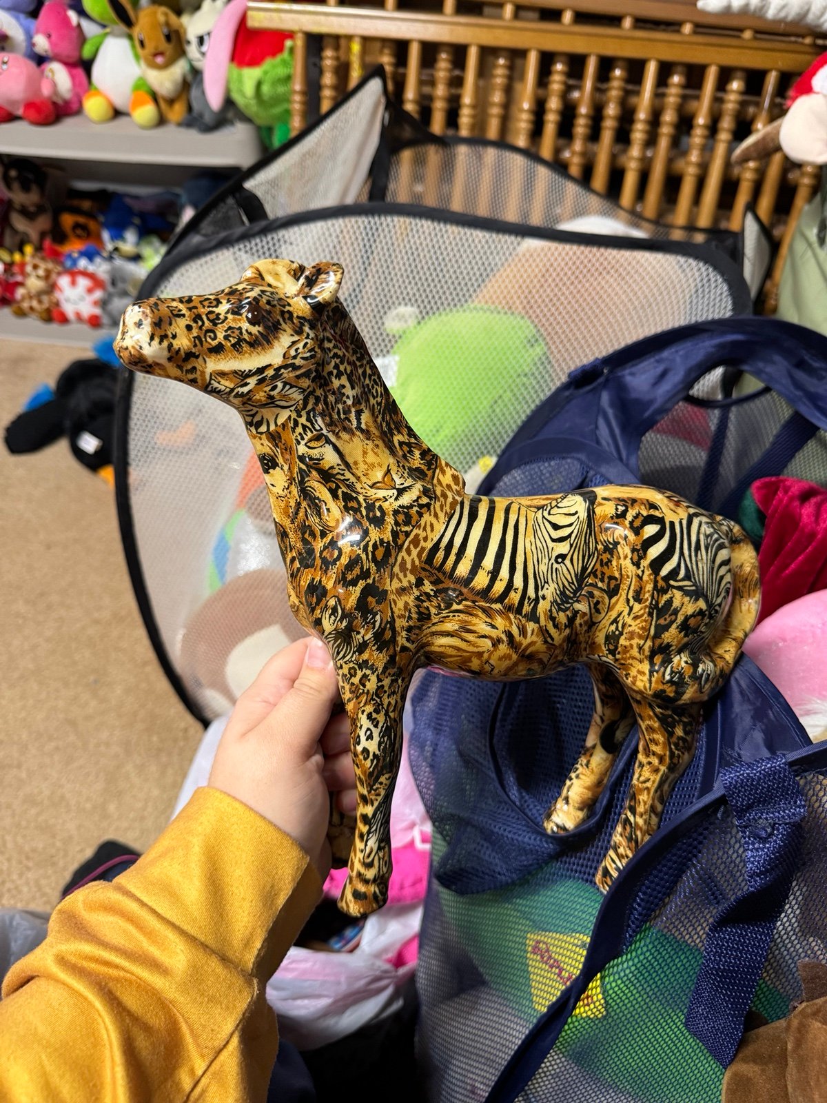 Animal Print Horse Statue