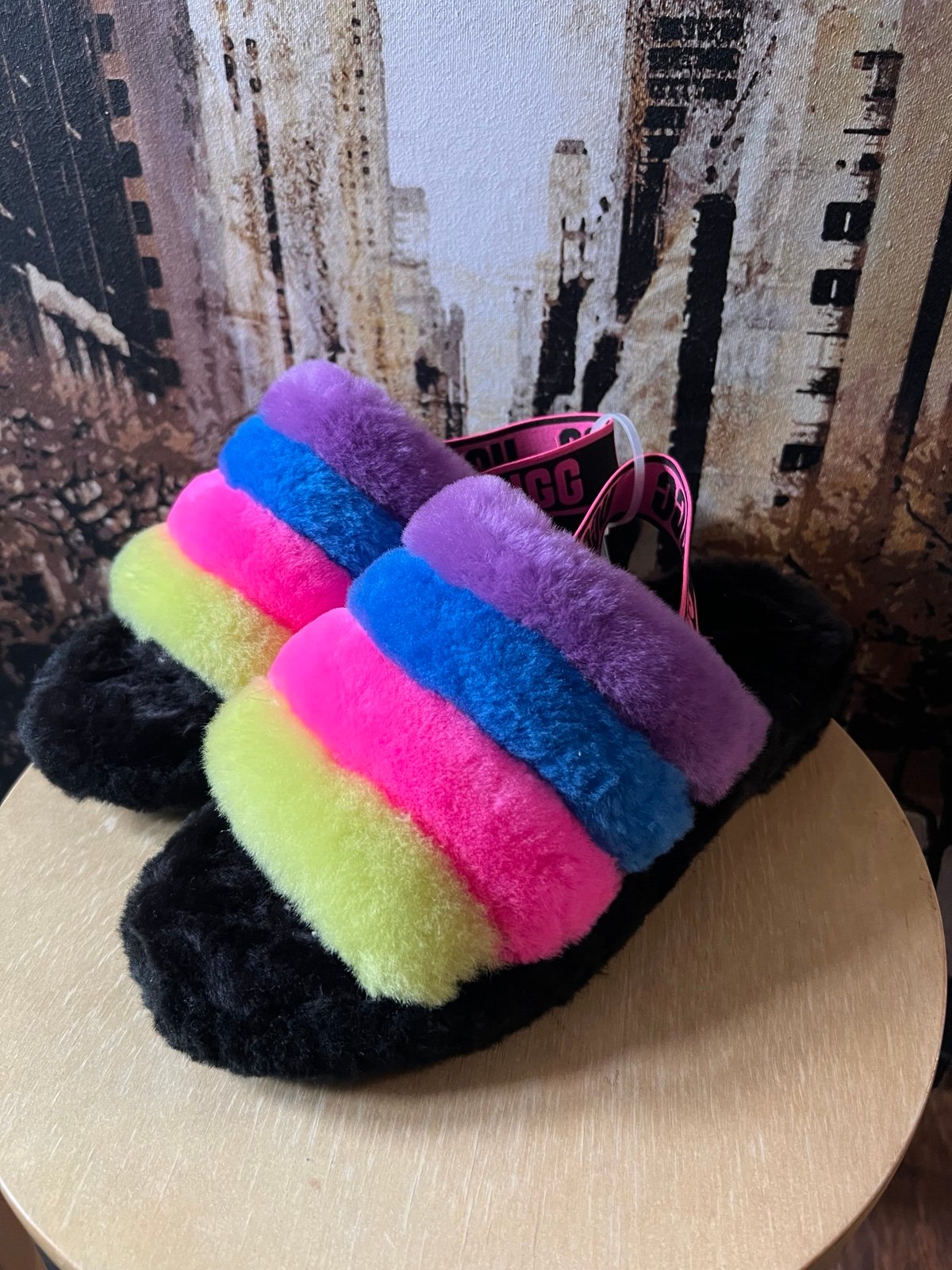WOMENS UGG FLUFF YEAH SLIDE