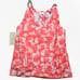 Michael Michael Kors Coral Orange Pink Tropical Tankini Halter Swim Top Size XS