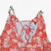 Michael Michael Kors Coral Orange Pink Tropical Tankini Halter Swim Top Size XS
