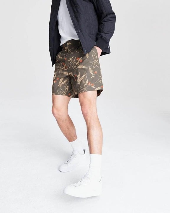 【mahagrid】24SS★ FLEUR BONES SHORT Rag & Bone Men's Jackson Cotton Nylon Floral Print Shorts Sz 29