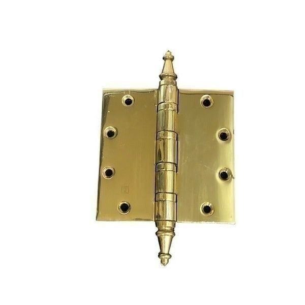 Vintage HAGER 5” heavy duty door solid brass hinge
