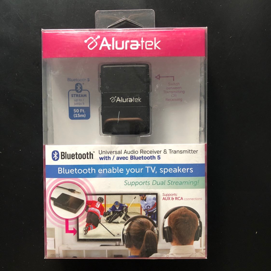 Aluratek Bluetooth audio receiver & transmitter NEW