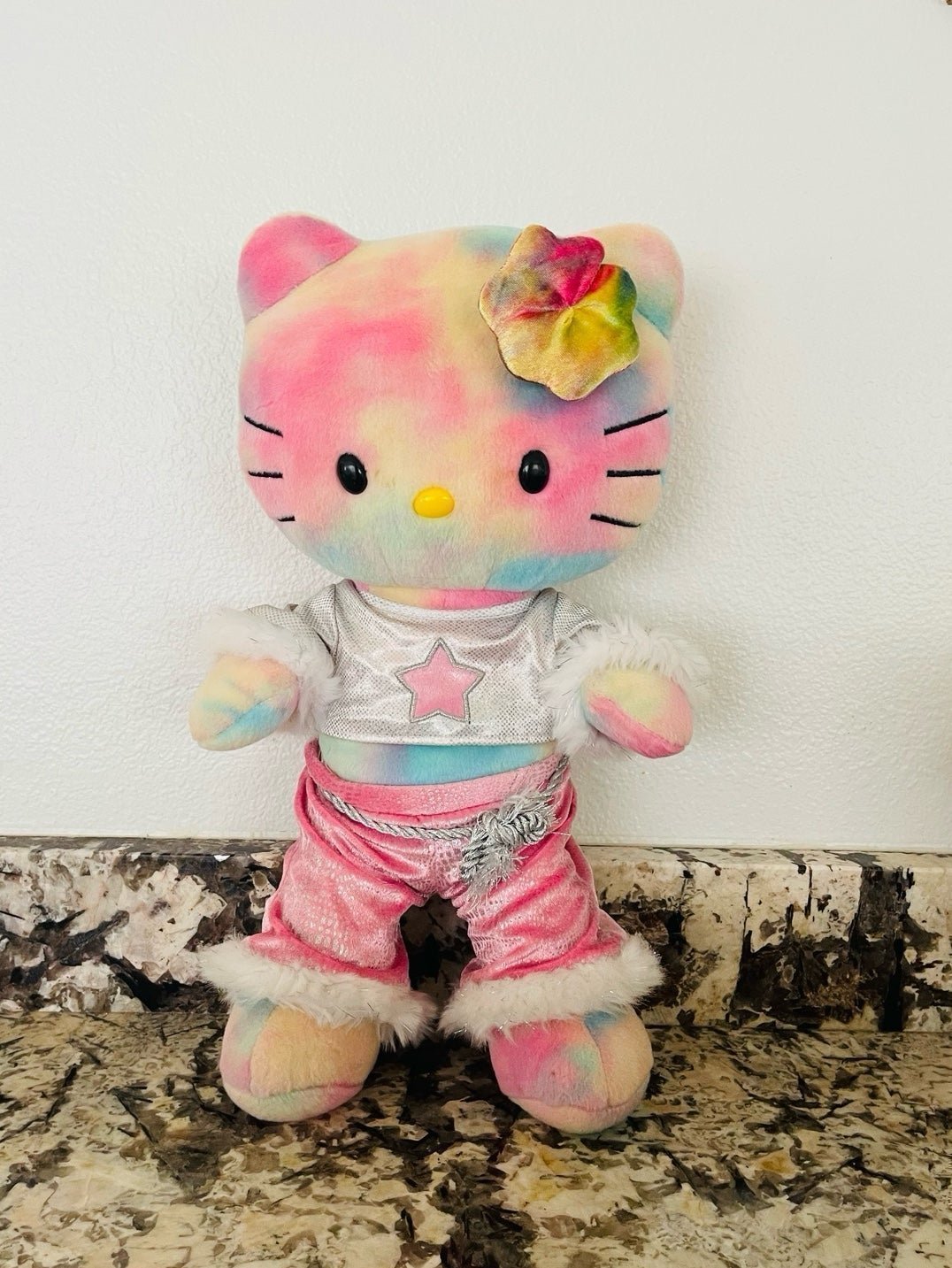 Build-a-Bear Hello Kitty pastel tie dye watercolor
