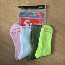Supreme x Hanes Crew Socks - 4 colors