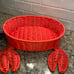 3-pc Resin Wicker Crab Theme Bundle