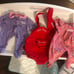 American Girl Bitty Baby Crib, Changing Table, outfits, carrier, diaper bag LOT