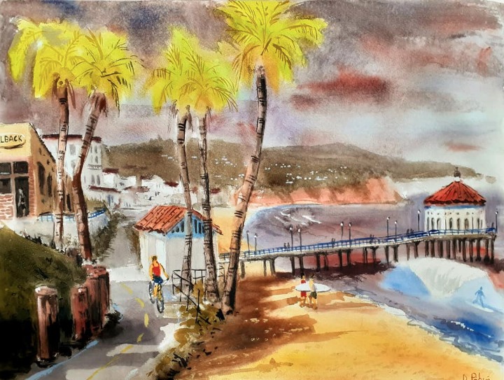 Manhattan Beach Pier, LA, California