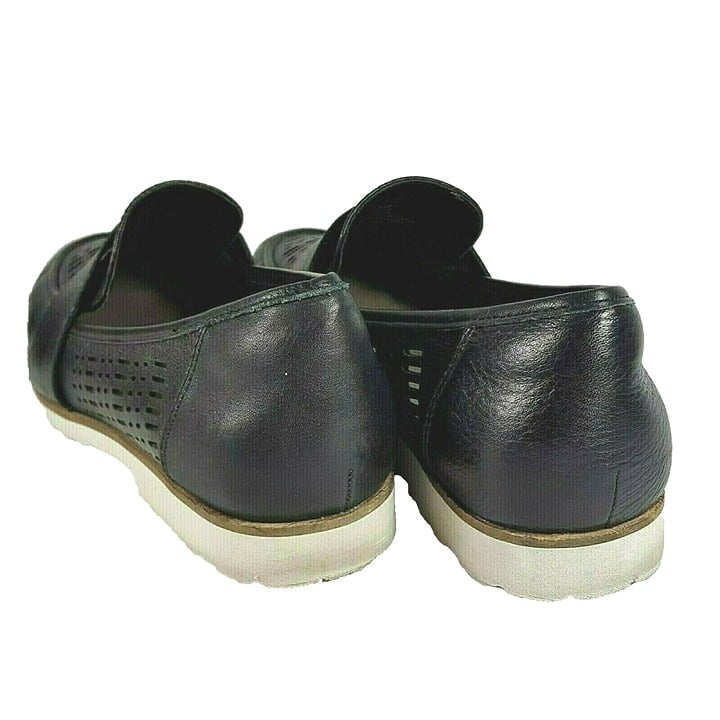 New Year's Sale - Earth Origins Womens Shoes Loafers Flats Black Leather Casual Slip On 8.5 - Liquidation Luau:£22