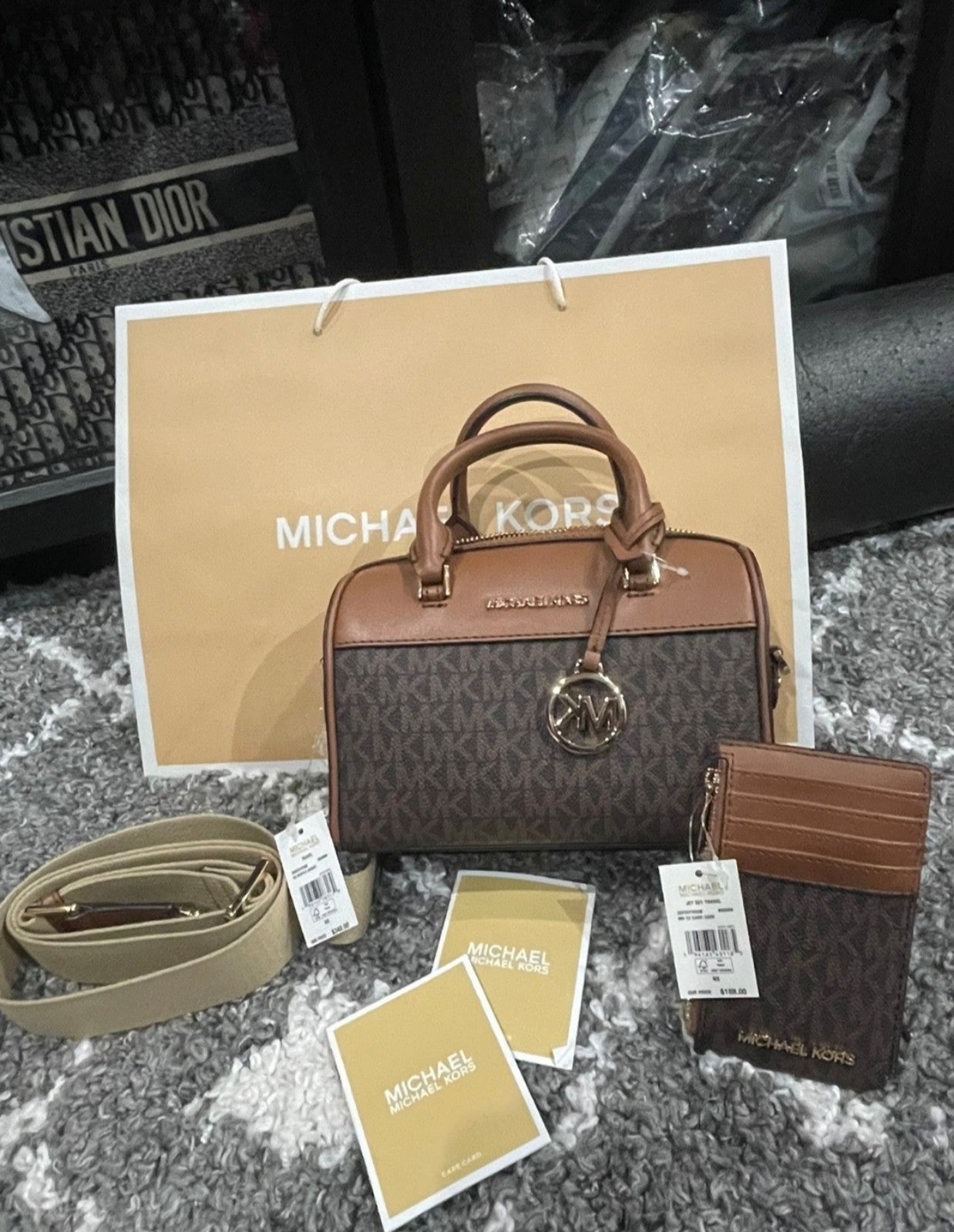 New Michael kors satchel handbag and wallet