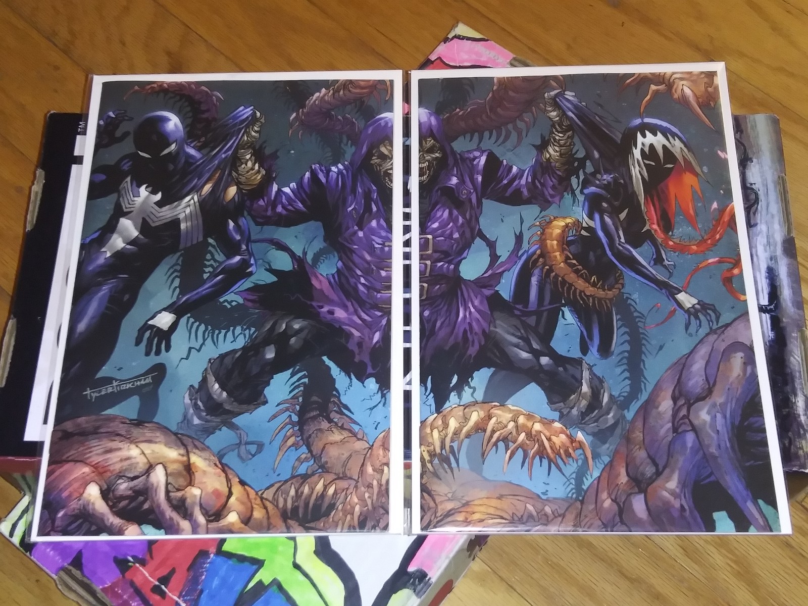 THE AMAZING SPIDER-MAN 48 TYLER KIRKHAM CONNECT VIRGIN VARIANT C&D SET KINDRED