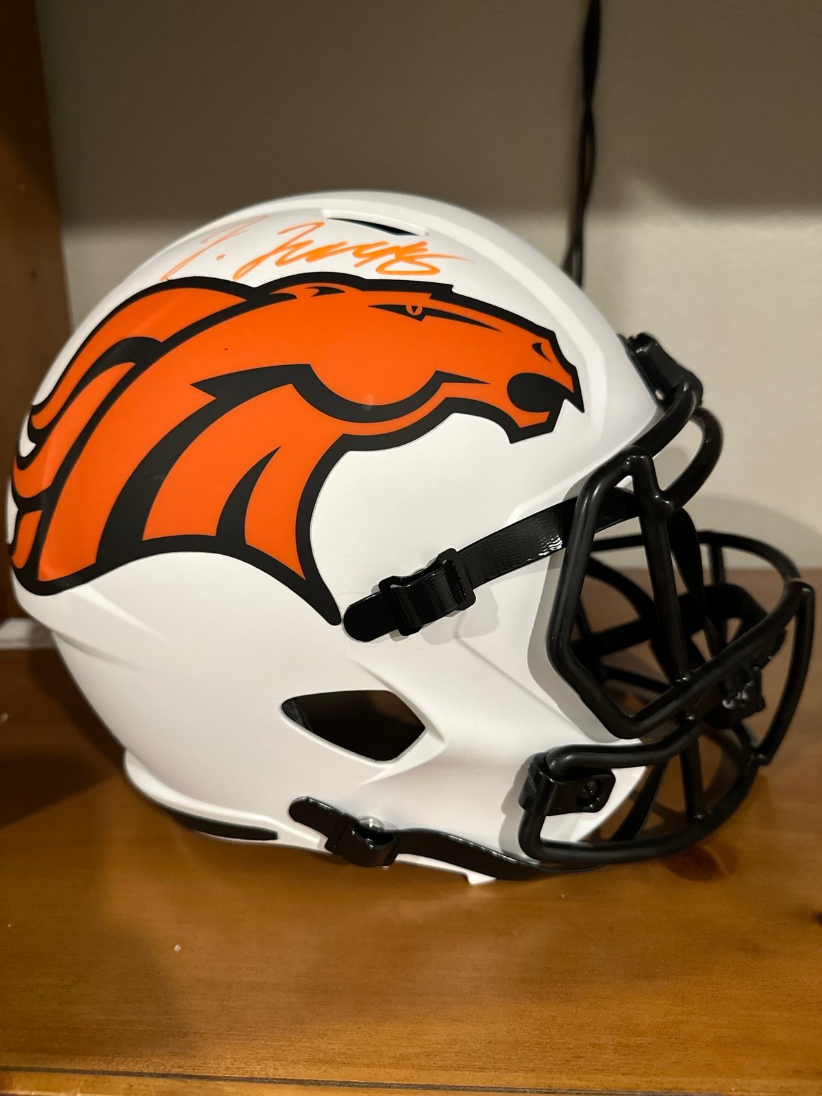 Full size jerry Juedy signed helmet lunar