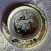 Vintage Lynn Chase Porcelain Jungle Party 1988 Plate And Bowl Set