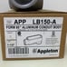 New Appleton Form 85 Aluminum Conduit Body Type LB150-A 1.5 Threaded For Rigid