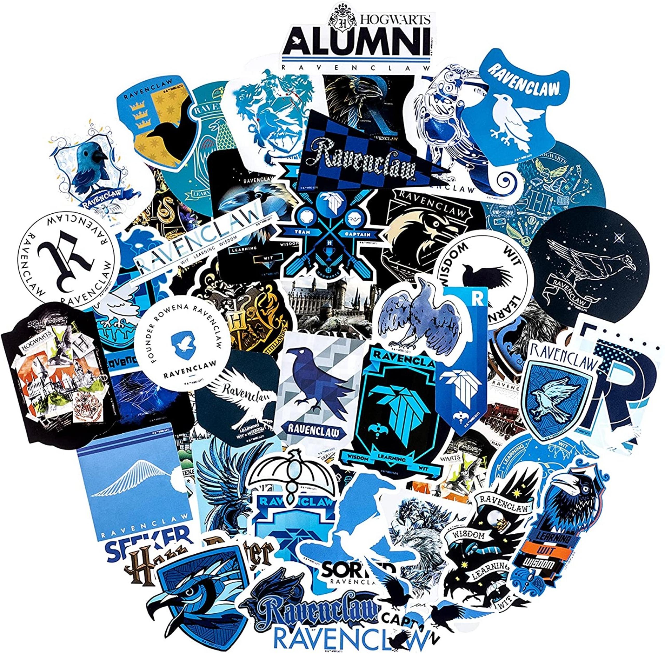 Harry Potter Ravenclaw Vinyl Decals - 50 pc Waterproof stickers
