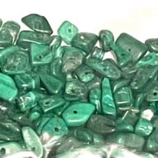 Malachite nugget beads. 204