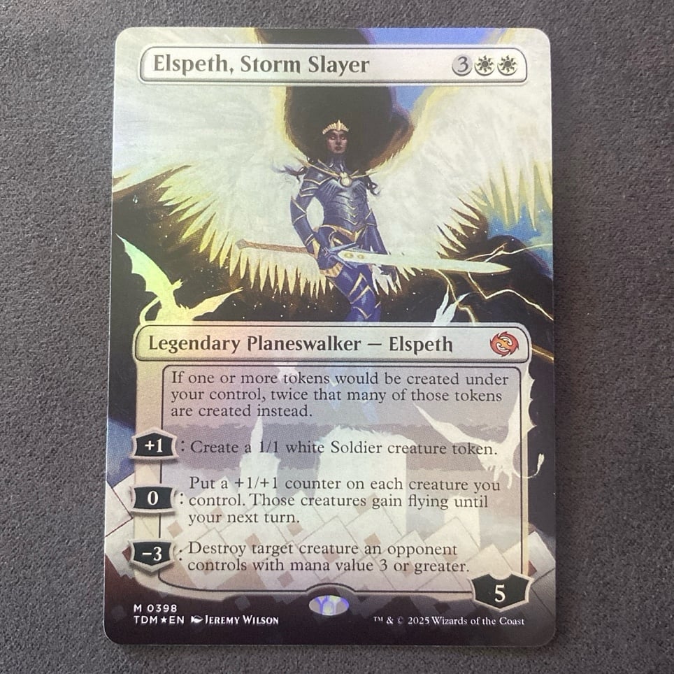 Elspeth, Storm Slayer Foil Showcase Mythic 398 TDM PACK FRESH