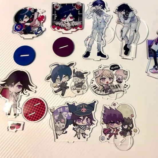 Danganronpa V3 UNOFFICIAL Acrylic Stand Lot: Kokichi, Shuichi, Kaito, Kaede DRV3