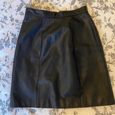 Byrnes and Baker vintage leather skirt