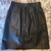Byrnes and Baker vintage leather skirt