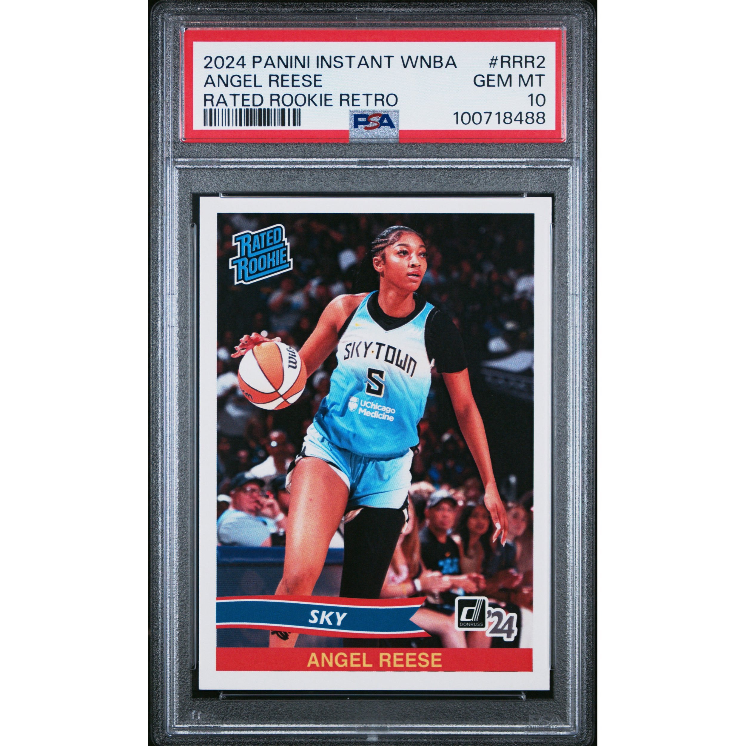 Graded 2024 Panini Instant WNBA Angel Reese #RRR2 Rated Rookie Retro Rookie Ca