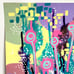 Summer Pop 5 Original Acrylic Wall Art Painting 11x14in Matted Frame Ready