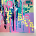 Summer Pop 5 Original Acrylic Wall Art Painting 11x14in Matted Frame Ready