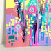 Summer Pop 5 Original Acrylic Wall Art Painting 11x14in Matted Frame Ready