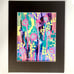 Summer Pop 5 Original Acrylic Wall Art Painting 11x14in Matted Frame Ready