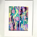 Summer Pop 5 Original Acrylic Wall Art Painting 11x14in Matted Frame Ready