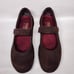 Munro Pia Nubuck Mary Jane In Wine Size 7M