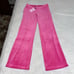 NEW JUICY COUTURE OG BLING HOT PINK VELOUR TRACK PANTS WOMENS SMALL