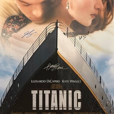 Titanic signed movie poster