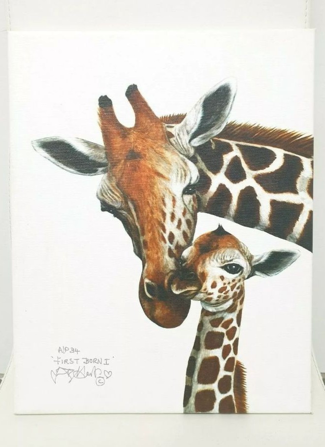 canvas painting First Born by June Payne
