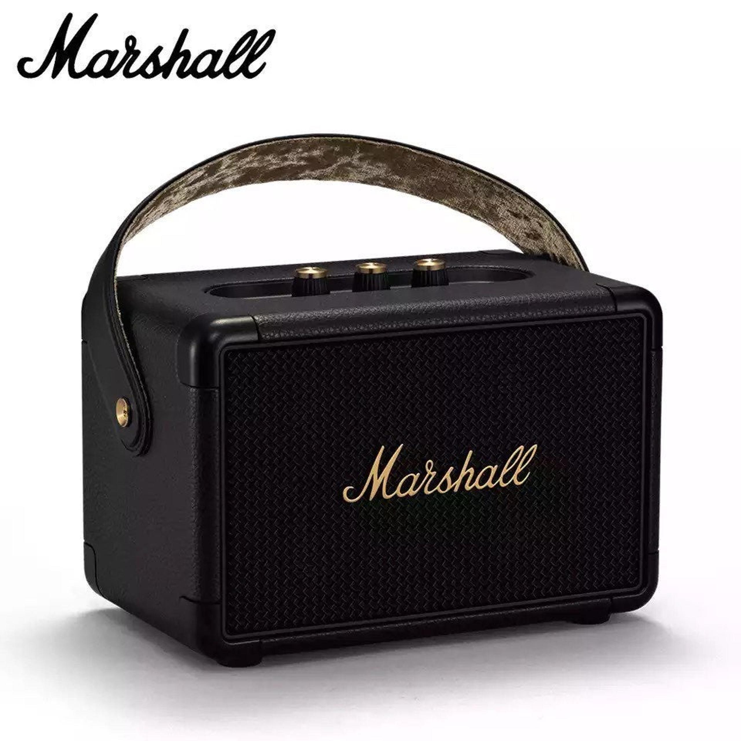 Marshall Kilburn II Bluetooth Portable Speaker - Black & Brass