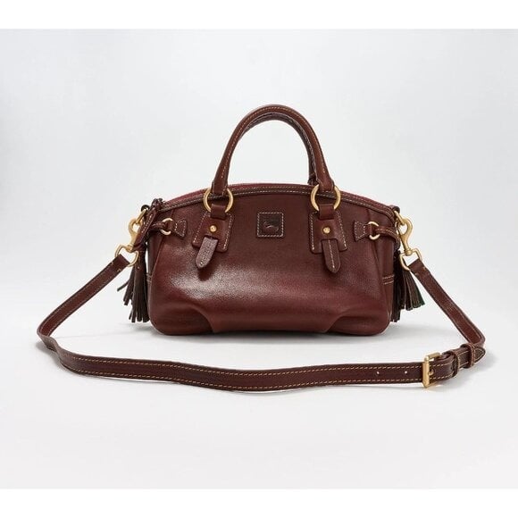 Dooney & Bourke Florentine Leather Medium Mail Satchel Chestnut, bag A663281