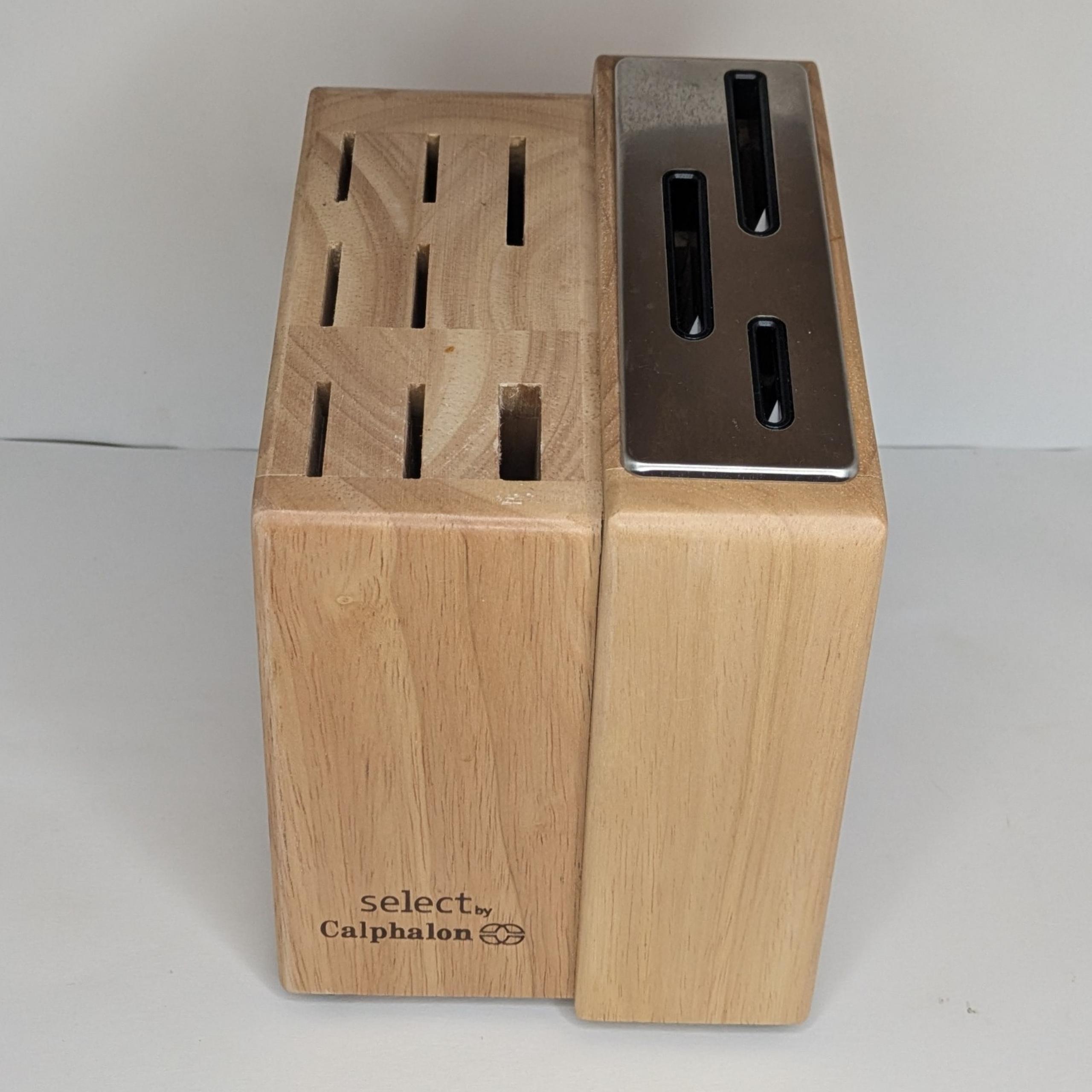 Calphalon Knife Block Only Wood 11 Slots Kitchenware Cutlery Storage