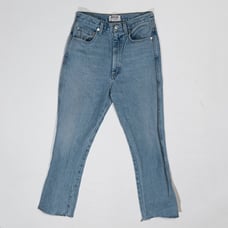Agolde Pinch Waist High Rise Cotton Straight Leg Impression Wash Denim Jeans 26