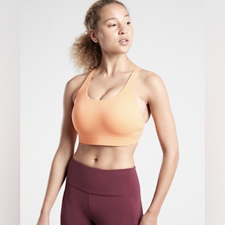 Athleta Women’s Advance Sports Bra in Sunset Orange Size 38DD