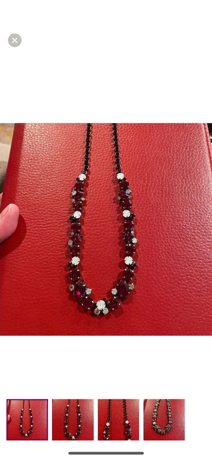 Brand new never worn Sorrelli crystal necklace