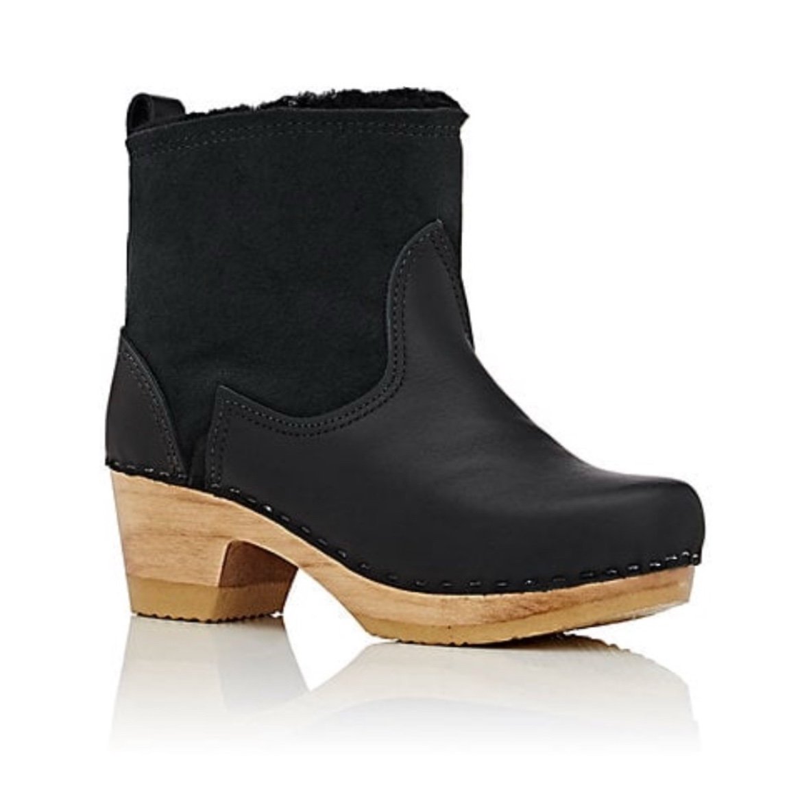 No. 6 Shearling Lined Clog Boots