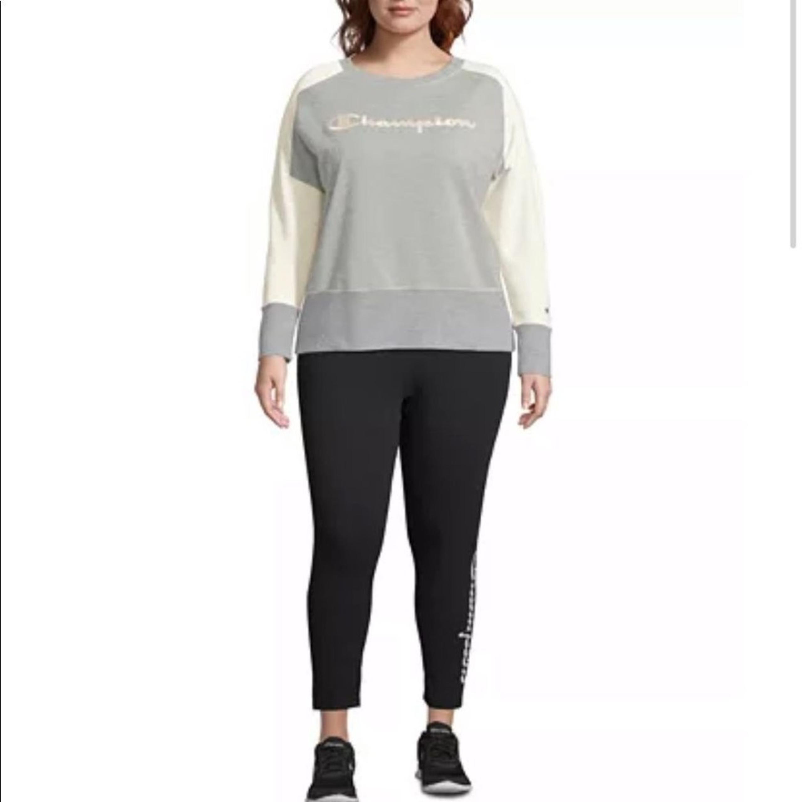Women’s gray Champion crewneck pullover sweatshirt XL