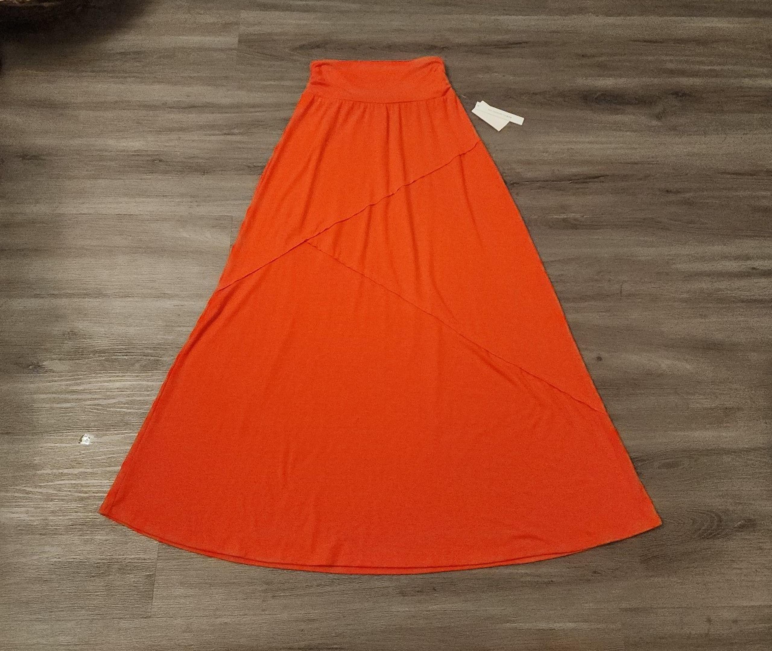 Joe Benbasset NWT Orange Maxi Skirt Size Medium