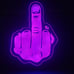 middle finger L.E.D R.G.B., light with remote control.