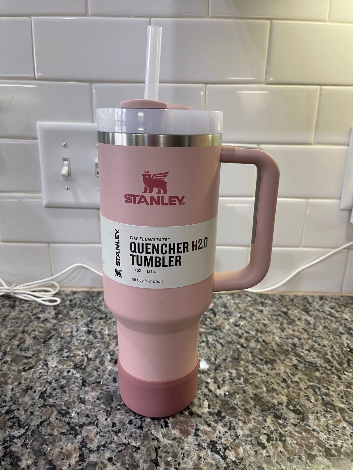 Stanley 40oz Pink Dusk with Boot