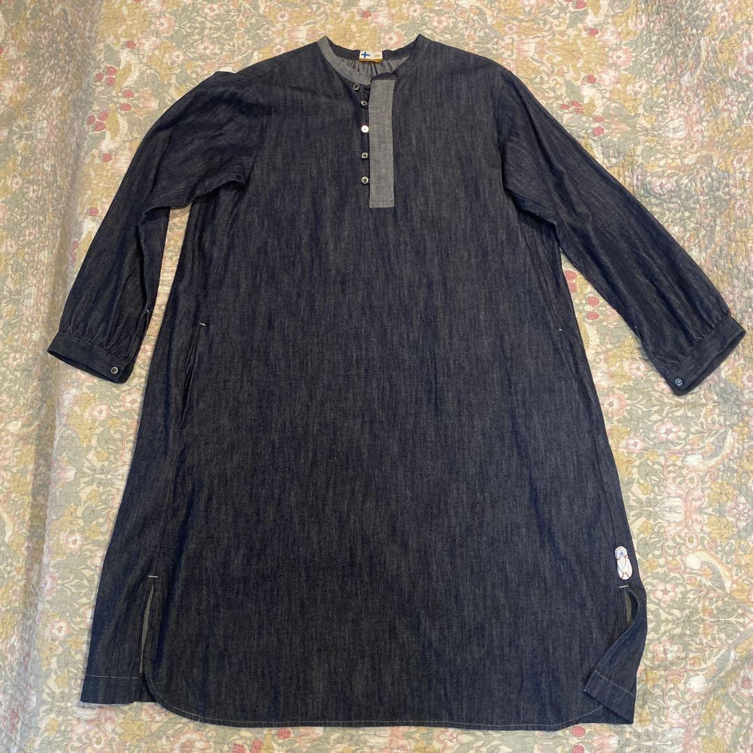 Parallels Dark Blue Henley Neck Tunic
